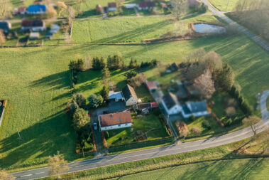 Drohnenaufnahme vom Ort